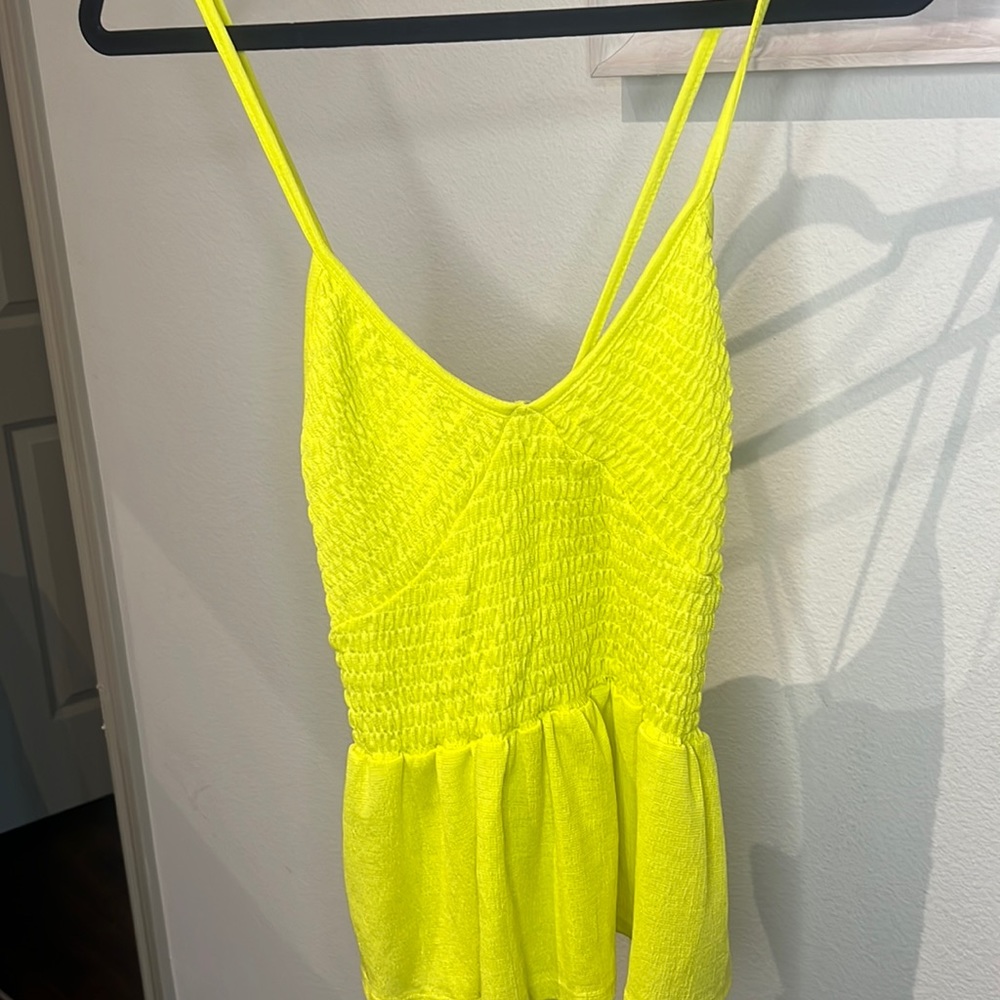 Smock style peplum tank